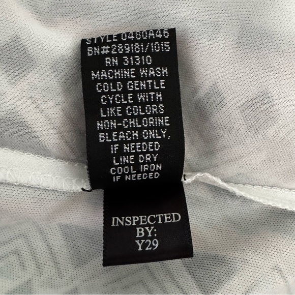 AGB Blouse Tribal Geometric Pattern Petal Pink Elastic Hem Flowy Blouse Size M - Picture 9 of 9